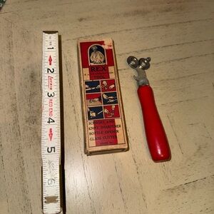 Vintage REX Tool 4-in-1 Combination Scissor Sharpener, Opener, and Cutter w/ Box